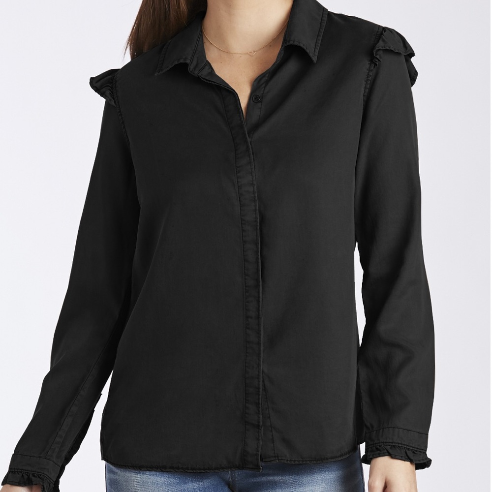 Black long sleeve blouse